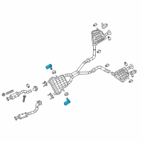 OEM Dodge Bracket-Exhaust Hanger Diagram - 68056521AC