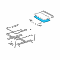 OEM Chevrolet Prizm Weatherstrip, Sun Roof Window Diagram - 94857424