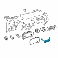 OEM Toyota Corolla Dash Control Unit Diagram - 55900-02D50-B0