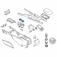 OEM 2019 Ford Mustang Cup Holder Insert Diagram - FR3Z-6313562-AD