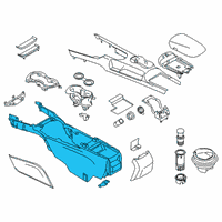 OEM Ford Mustang Console Assembly Diagram - FR3Z-63045B30-CB
