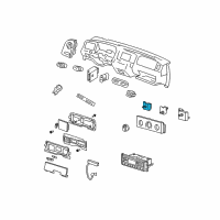 OEM Mercury Sable Fan Switch Diagram - F4DZ-19986-A