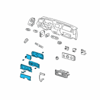 OEM 2005 Ford Crown Victoria Instrument Cluster Diagram - 3W7Z-10849-AA