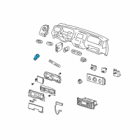 OEM 2002 Lincoln Continental Trunk Lid Switch Diagram - F8VZ-54432A38-AA