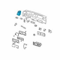 OEM 2010 Ford Crown Victoria Headlamp Switch Diagram - 8W7Z-11654-BA