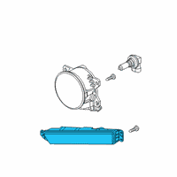 OEM 2019 Honda HR-V Foglight Assembly, Right Front Diagram - 33900-T6A-003