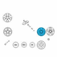 OEM 2009 Kia Sorento Wheel Assembly-Aluminum Diagram - 529103E650