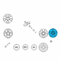 OEM 2008 Kia Sorento Wheel Assembly-Aluminum Diagram - 529103E752