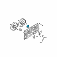 OEM 2005 Pontiac Aztek Motor, Engine Coolant Fan Diagram - 10427858