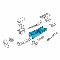 OEM Kia Console Assembly-Floor Diagram - 846103T400AYK