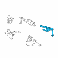 OEM 2011 Acura ZDX Sensor Assembly, Left Rear Stroke Diagram - 33196-STX-A01