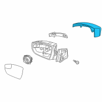 OEM 2017 Ford C-Max Mirror Cover Diagram - CP9Z-17D743-CA