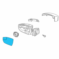 OEM 2017 Ford Focus Mirror Glass Diagram - F1EZ-17K707-A