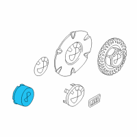 OEM 1992 BMW 750iL Hub Cap Diagram - 36-13-1-179-141