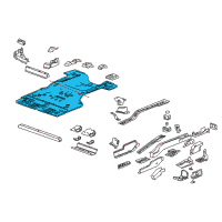 OEM Cadillac Rear Floor Pan Diagram - 20933565