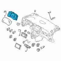 OEM 2017 Nissan Quest Speedometer Assembly Diagram - 24820-4AY3B