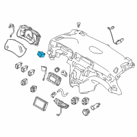 OEM Nissan Quest Switch Assembly - 2 Functions Diagram - 251B2-1VA0A