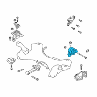 OEM 2019 Hyundai Santa Fe Transmission Mounting Bracket Assembly Diagram - 21830-S1400