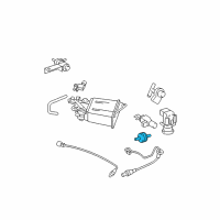 OEM 2005 Pontiac Vibe Valve, Intake Air Control Solenoid Valve Vacuum Check Diagram - 88969113