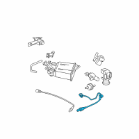 OEM Pontiac Vibe Rear Oxygen Sensor Diagram - 88971389