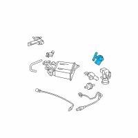 OEM 2004 Pontiac Vibe Valve, Evap Emission Canister Purge Pipe Service Diagram - 94859139