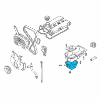 OEM 2001 Hyundai Santa Fe Pan Assembly-Engine Oil, Lower Diagram - 21510-38050