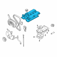 OEM Hyundai Santa Fe Cover Assembly-Rocker Diagram - 22410-38016