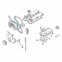 OEM 2001 Hyundai Santa Fe Gasket-Timing Belt Cover Diagram - 21363-38201