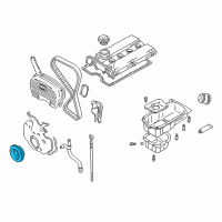 OEM 2001 Hyundai Sonata Pulley-Damper Diagram - 23124-38210
