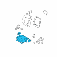 OEM 2007 Kia Spectra Cushion Assembly-Front Seat Diagram - 881032F702293