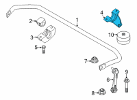 OEM 2020 BMW M8 Gran Coupe Right Stabilizer Bracket Diagram - 33-55-6-885-789