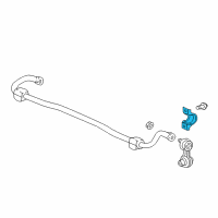 OEM 2018 Honda Civic Bracket, Stabilizer Holder Diagram - 52308-TBA-A10