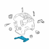 OEM 2004 Chrysler Crossfire CROSSMEMBER-Transmission Diagram - 5097243AA