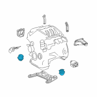 OEM 2007 Chrysler Crossfire Cushion-Engine Support Diagram - 5098310AB