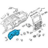 OEM 2020 Ford F-150 Cluster Assembly Diagram - KL3Z-10849-DBC