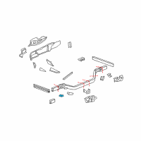 OEM Chevrolet Corvette Control Arm Bracket Diagram - 10325681