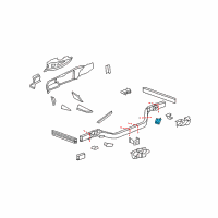 OEM 2009 Chevrolet Corvette Control Arm Bracket Diagram - 10325577