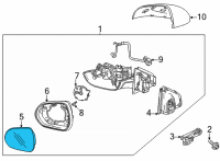 OEM 2020 Buick Encore GX Mirror Diagram - 42776012