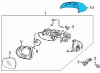 OEM Buick Mirror Cover Diagram - 42676115