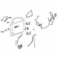 OEM Chevrolet Traverse Lock Cable Diagram - 23166563