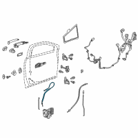 OEM 2022 Chevrolet Traverse Lock Cable Diagram - 84097603