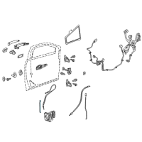 OEM Chevrolet Traverse Lock Rod Diagram - 84166222