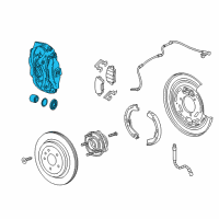 OEM 2017 Cadillac CTS Caliper Diagram - 23309776