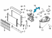 OEM BMW X6 Bracket, Expansion Tank Diagram - 17-13-8-482-530