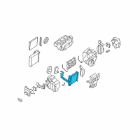 OEM 2010 Nissan Murano Core Assy-Front Heater Diagram - 27140-1AA0A