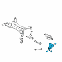 OEM 2015 Infiniti QX60 Housing Assy-Rear Axle, LH Diagram - 43019-3JA0A