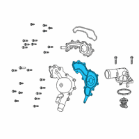 OEM 2020 Jeep Wrangler Gasket-Water Pump Diagram - 68214109AB
