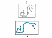 OEM GMC Acadia Limited Outlet Hose Diagram - 25880046