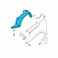 OEM 2009 Nissan Altima PROTCT Front Fender R Diagram - 63840-ZX20B