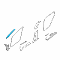 OEM Infiniti JX35 Garnish Assy-Front Pillar, RH Diagram - 76911-3JA0A